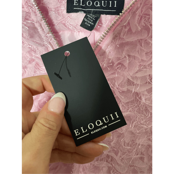 NWT ELOQUII Barbie Pink Women's Plus Size Quarter Zip Cropped Jacket - Picture 4 of 9